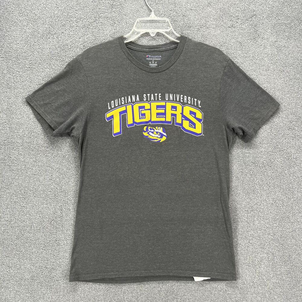 Louisiana State University Tigers Champion T-Shirt‎ Medium Gray